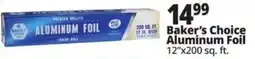 Ocean State Job Lot Baker's Choice aluminum foil offer