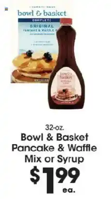 Price Rite Bowl & Basket Pancake & Waffle Mix or Syrup offer