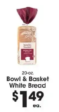 Price Rite Bowl & Basket White Bread offer