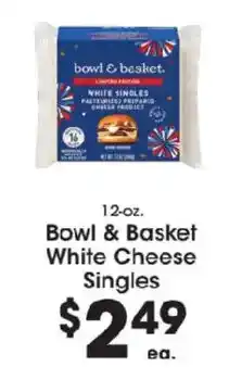 Price Rite Bowl & Basket White Cheese Singles offer