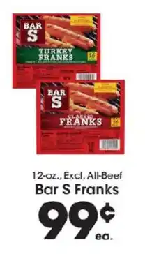 Bar S Turkey Franks