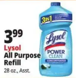Ocean State Job Lot Lysol all purpose refill offer
