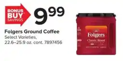GIANT Folgers ground coffee offer