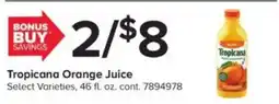 GIANT Tropicana orange juice offer
