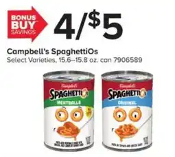 GIANT Campbell's SpaghettiOs offer