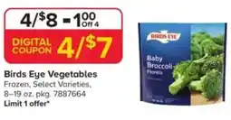 GIANT Birds Eye Vegetables offer