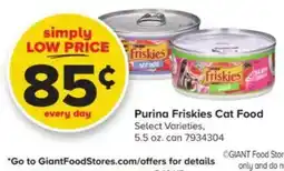GIANT Purina Friskies Cat Food offer