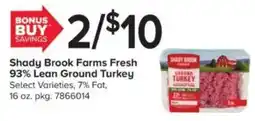 GIANT Shady Brook Farms Fresh Ground Turkey offer