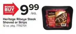 GIANT Heritage ribeye steak shaved or strips offer