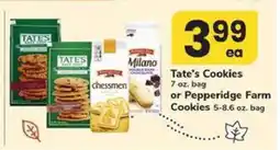 Safeway Tate's Cookies or Pepperidge Farm Cookies offer