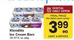 Safeway Klondike Ice Cream Bars offer