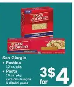 Safeway San Giorgio offer
