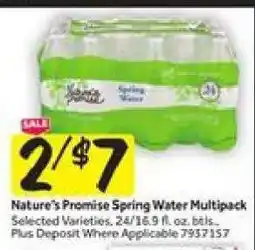 Stop&Shop Nature's Promise Spring Water Multipack offer