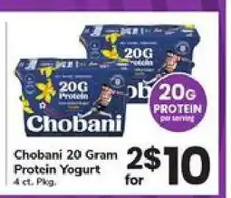 Safeway Chobani 20 Gram Protein Yogurt offer