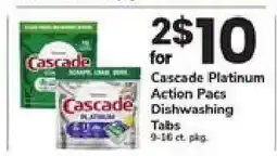 Safeway Cascade Platinum Action Pacs offer