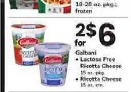 Safeway Galbani Ricotta Cheese offer