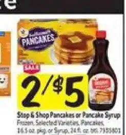 Stop&Shop Shop & Shop Pancakes or Pancake Syrup offer