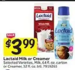 Stop&Shop Lactaid Milk or Creamer offer