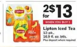 Safeway Lipton Iced Tea offer