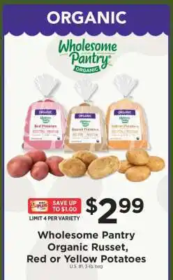 ShopRite Wholesome Pantry Organic Potatoes offer