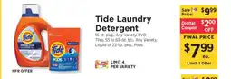 ShopRite Tide Laundry Detergent offer