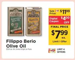 ShopRite Filippo Berio Olive Oil offer