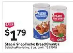 Stop&Shop Stop & Shop Panko Bread Crumbs offer