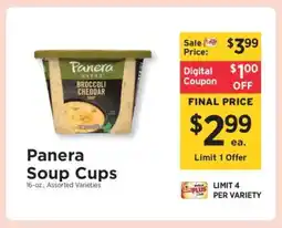 ShopRite Panera Soup Cups offer