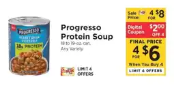 ShopRite Progresso Protein Soup offer