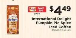 ShopRite International Delight Pumpkin Pie Spice Iced Coffee offer