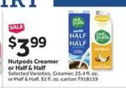 Stop&Shop Nutpods Creamer or Half & Half offer