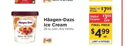 ShopRite Häagen Dazs Ice Cream offer