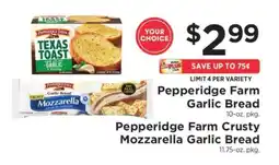 ShopRite Pepperidge Farm Garlic Bread offer