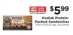 ShopRite Kodiak Protein-Packed Sandwiches offer