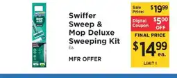 ShopRite Swiffer Sweep & Mop Deluxe Sweeping Kit offer