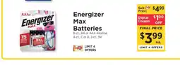 ShopRite Energizer Max Batteries offer