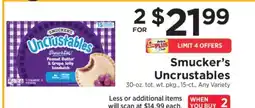 ShopRite Smucker's Uncrustables offer