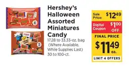 ShopRite Hershey’s Halloween Assorted Miniatures Candy offer