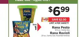 ShopRite Rana Pesto/Rana Ravioli offer