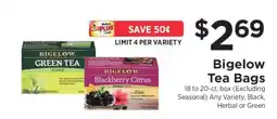 ShopRite Bigelow Tea Bags offer