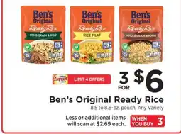 ShopRite Ben's Original Ready Rice offer