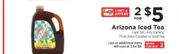 ShopRite Arizona Iced Tea offer