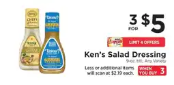 ShopRite Ken's Salad Dressing offer