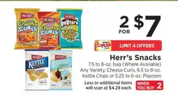 ShopRite Herr's Snacks offer
