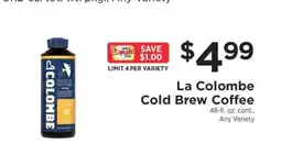 ShopRite LA COLOMBE COLD BREW COFFEE offer