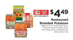 ShopRite Restaurant Branded Potatoes offer