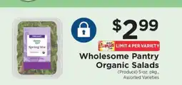 ShopRite Wholesome Pantry Organic Salads offer