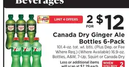 ShopRite Canada Dry Ginger Ale Bottles 6-Pack offer