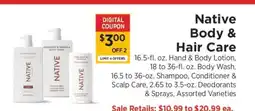 ShopRite Native Body & Hair Care offer
