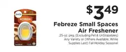 ShopRite Febreze Small Spaces Air Freshener offer
